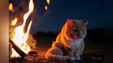 🌅🐾 A Mother Cat’s Journey With Her Kitten – From Sunrise to Starlight ✨💖