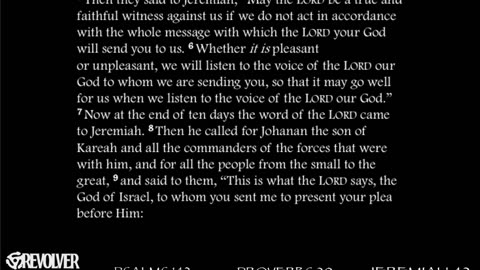L8NIGHTDEVOTIONS REVOLVER -PSALM 142- PROVERBS 20- JEREMIAH 42- READING WORSHIP PRAYERS