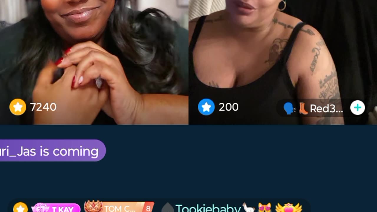 Red and Tomi have lil chit chat