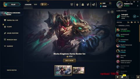 back to league ranked grind . - #rumbletakeover.