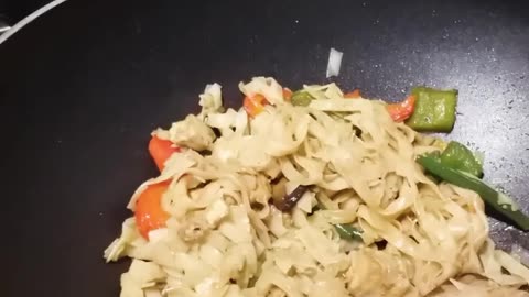 random tagliatelle meal