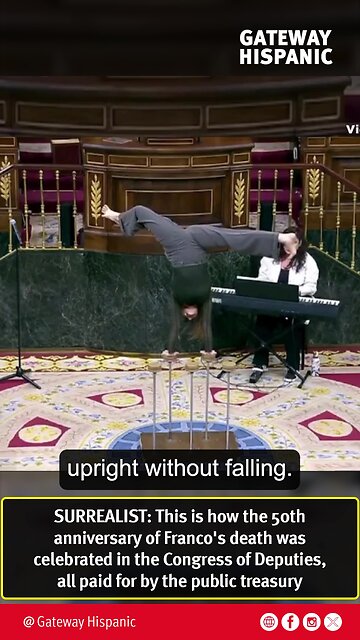 SURREALIST: This is how they celebrate the anniversary of Franco's death in the Spanish Congress