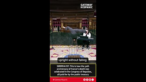 SURREALIST: This is how they celebrate the anniversary of Franco's death in the Spanish Congress