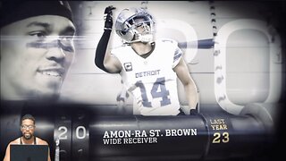 CHANNELADRIANTV Reacts | 20: Amon Ra St Brown (WR, Lions) | Top 100 Players of 2025