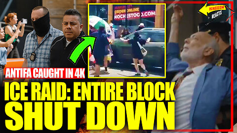 ICE Raids NYC Protest – Entire ANTIFA Block SHUT DOWN