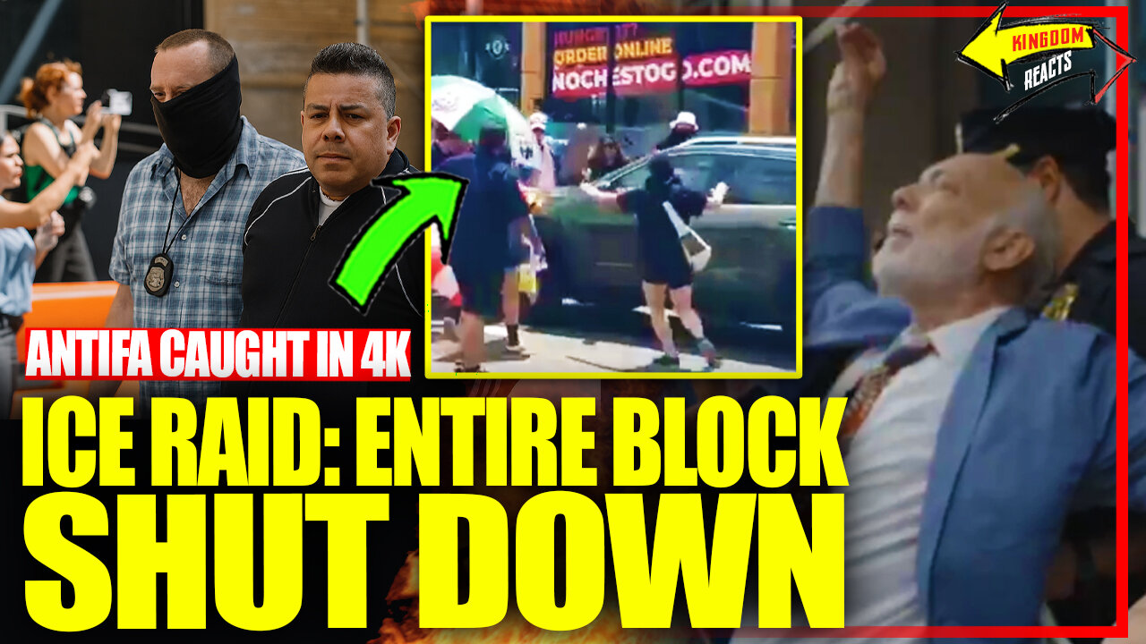 ICE Raids NYC Protest – Entire ANTIFA Block SHUT DOWN