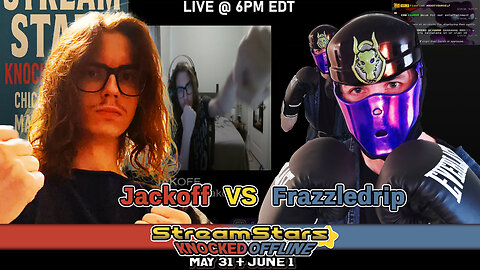 Jackoff VS Frazzledrip pre-event fight interview | Stream Stars: Knocked Offline