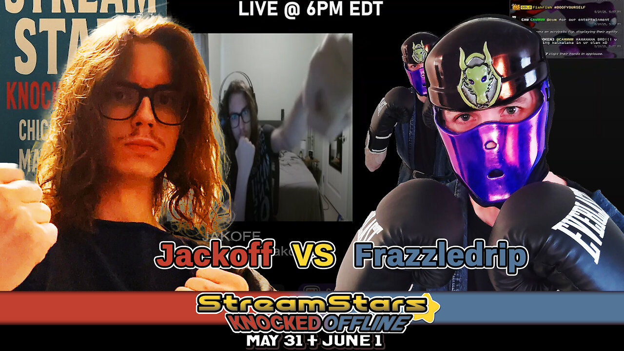 Jackoff VS Frazzledrip pre-event fight interview | Stream Stars: Knocked Offline