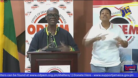 Jamaica's government briefs on Hurricane Melissa