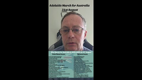 5 Days to go, Adelaide March for Australia 🇦🇺