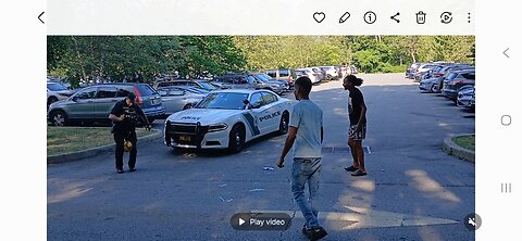 new York police officer playing soccer.