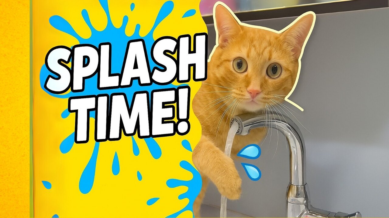Curious Cat vs Water Tap | Funny Cat Moments