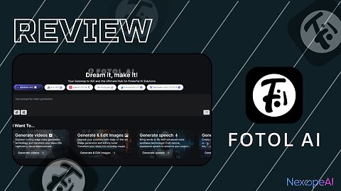 Fotol.ai in Action 🔧 | One AI Tool to Restore Photos, Remove Backgrounds, Generate Videos & More