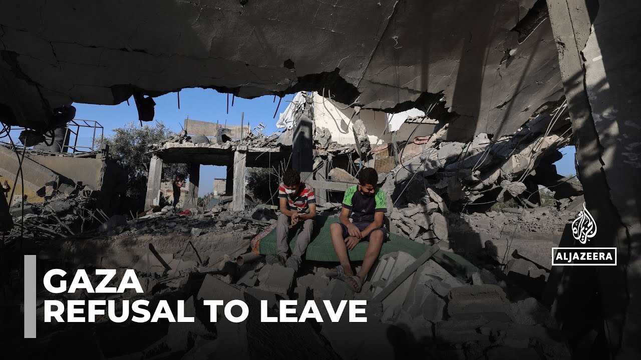 Northern Gaza_ Displaced Palestinians forced to move again by Israel