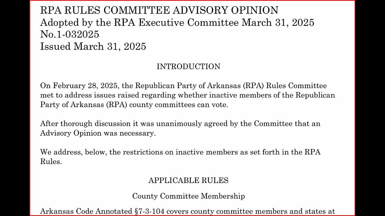 Republican Party of Arkansas Pulaski County Republican Committee