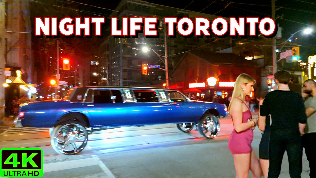 【4K】Toronto’s Fashion District Nightlife Spring Vibes Canada 🇨🇦