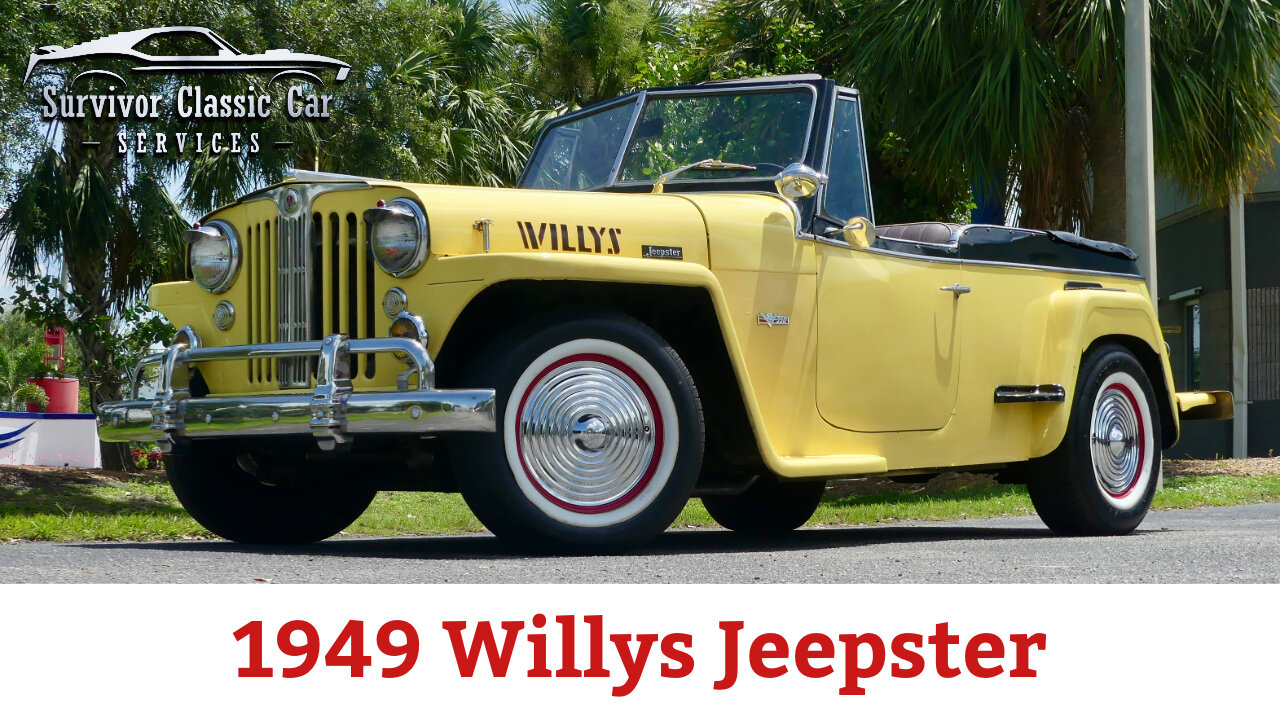 Very Cool 1949 Willys Jeepster Restomod with 350CID V8 & Automatic Transmission. FOR SALE!