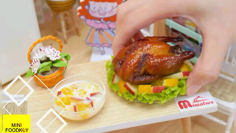 Best of Miniature Roasted Garlic & Herb Turkey | Yummy Tiny Chicken Recipe | MINIFOODKEY