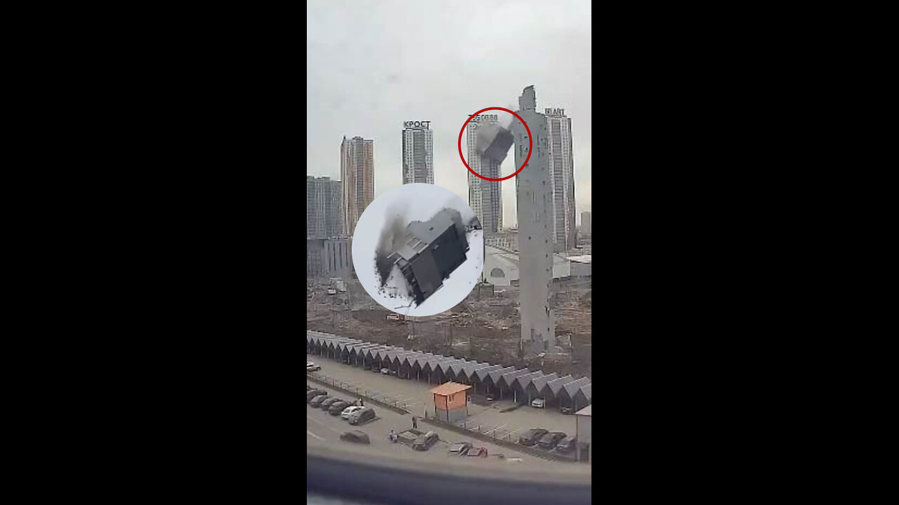 Cae un fragmento gigante de una antigua estación de esquí y daña todo a su alrededo