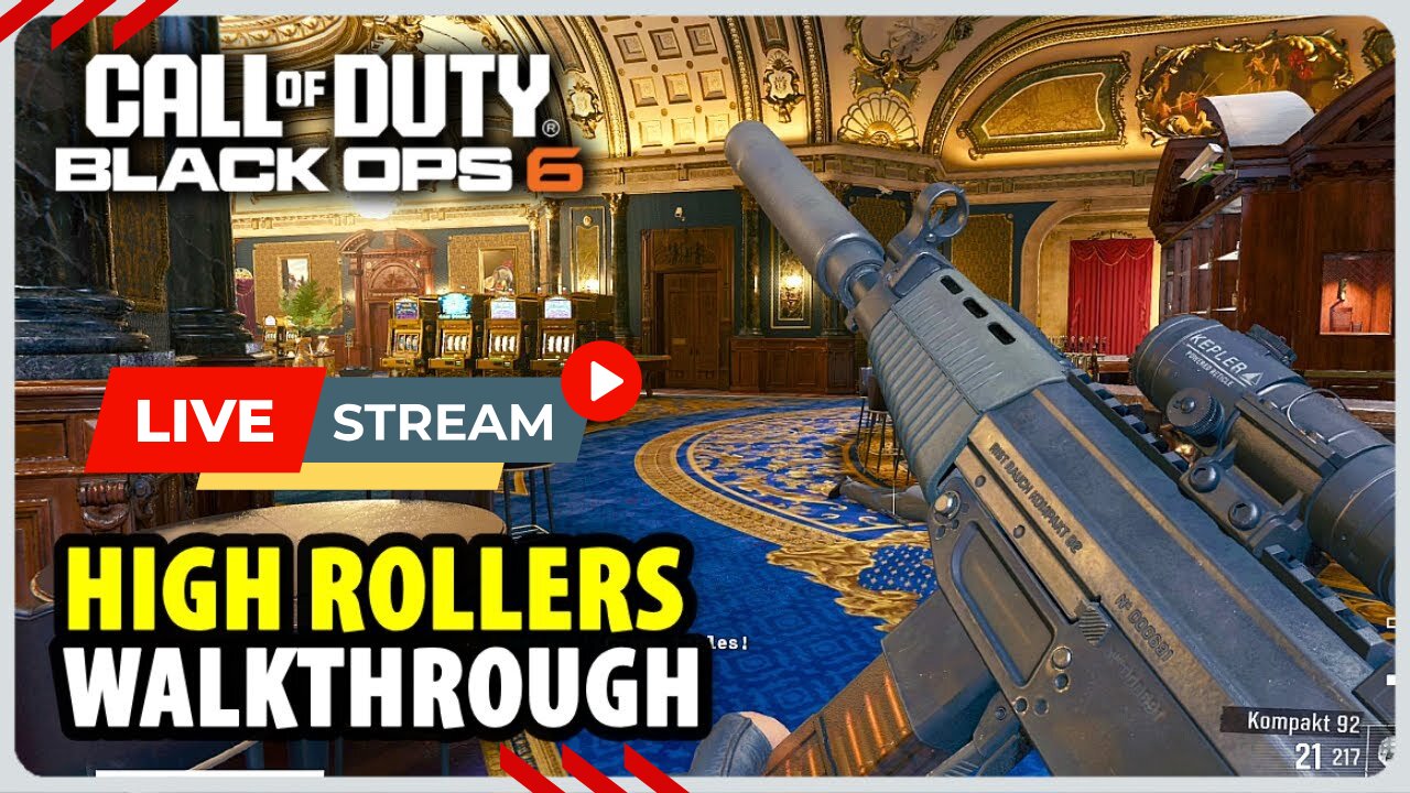 Call of Duty Black Ops 6 Campaign | High Rollers Live Stream Gameplay
