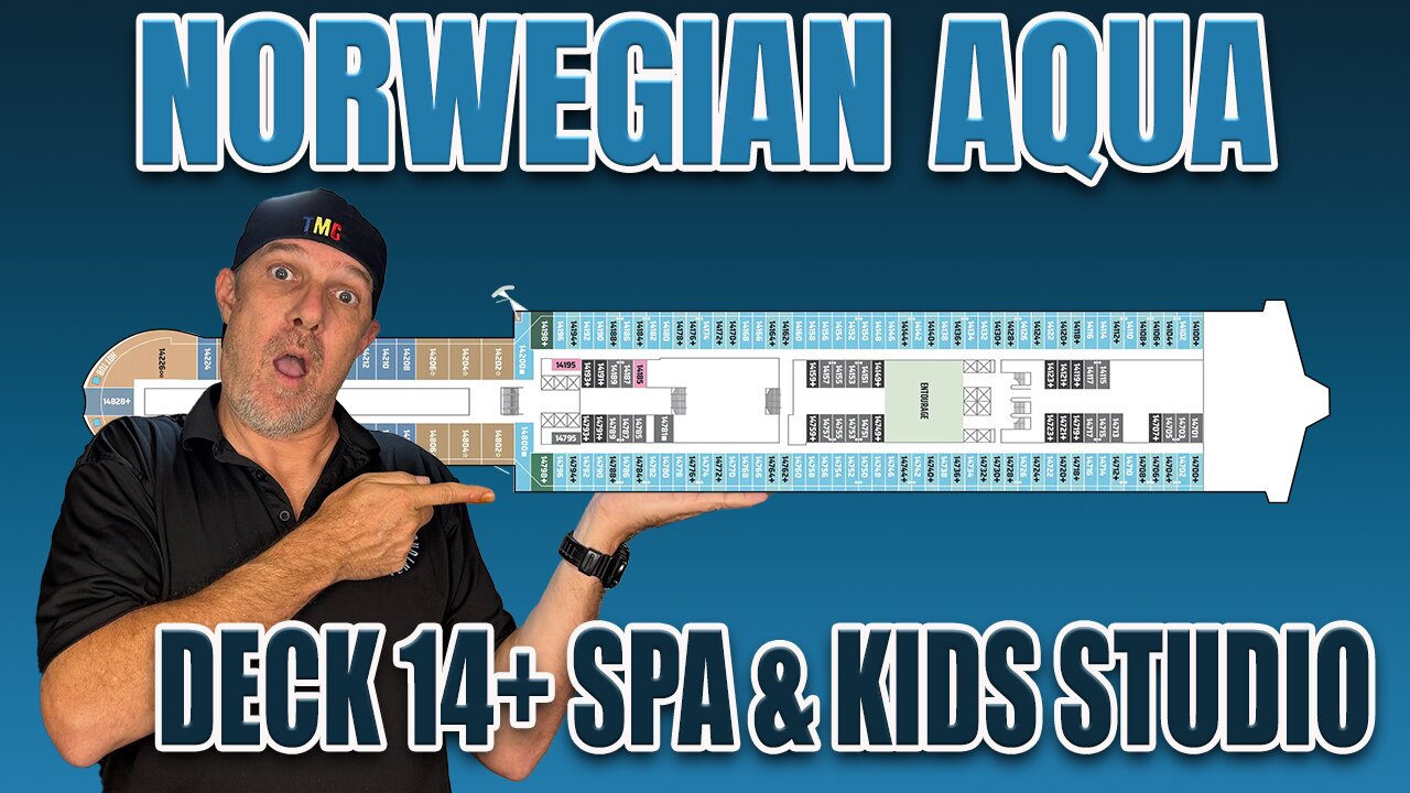 NCL Aqua First Look! Public Deck 14+ | Tall Man's Cruise Adventures