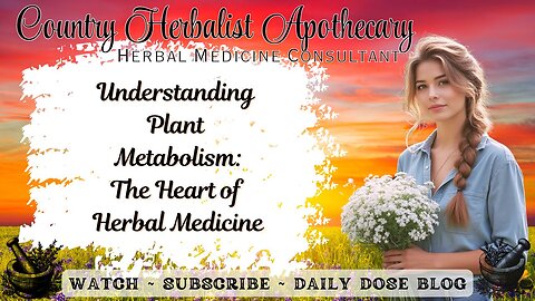 Understanding Plant Metabolism: The Heart of Herbal Medicine