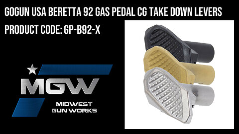 GoGun USA Beretta 92 Gas Pedal CG Take Down Levers - GP-B92-X