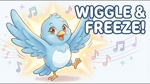 Breezy Blue’s Wiggle Circuit 🐦💃 | Freeze Dance Workout for Kids | Wiggle Wednesday