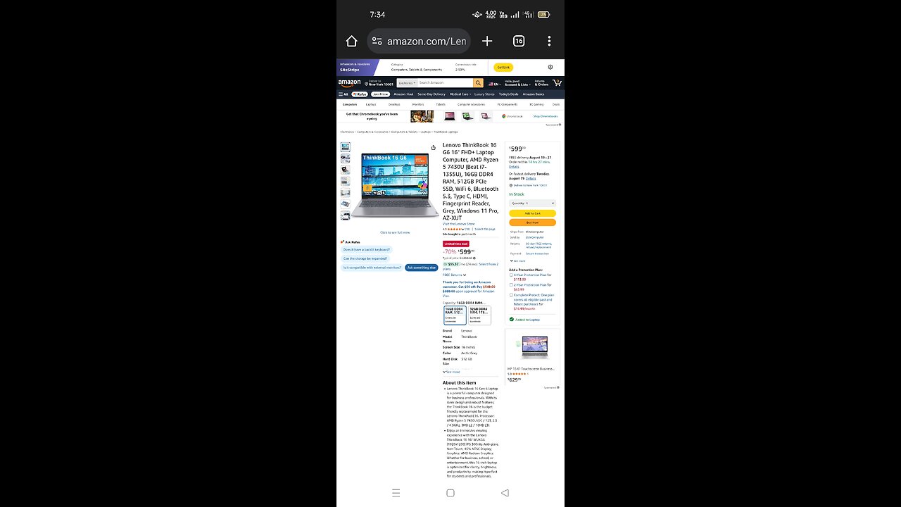 Lenovo ThinkBook 16 G6 16" FHD+