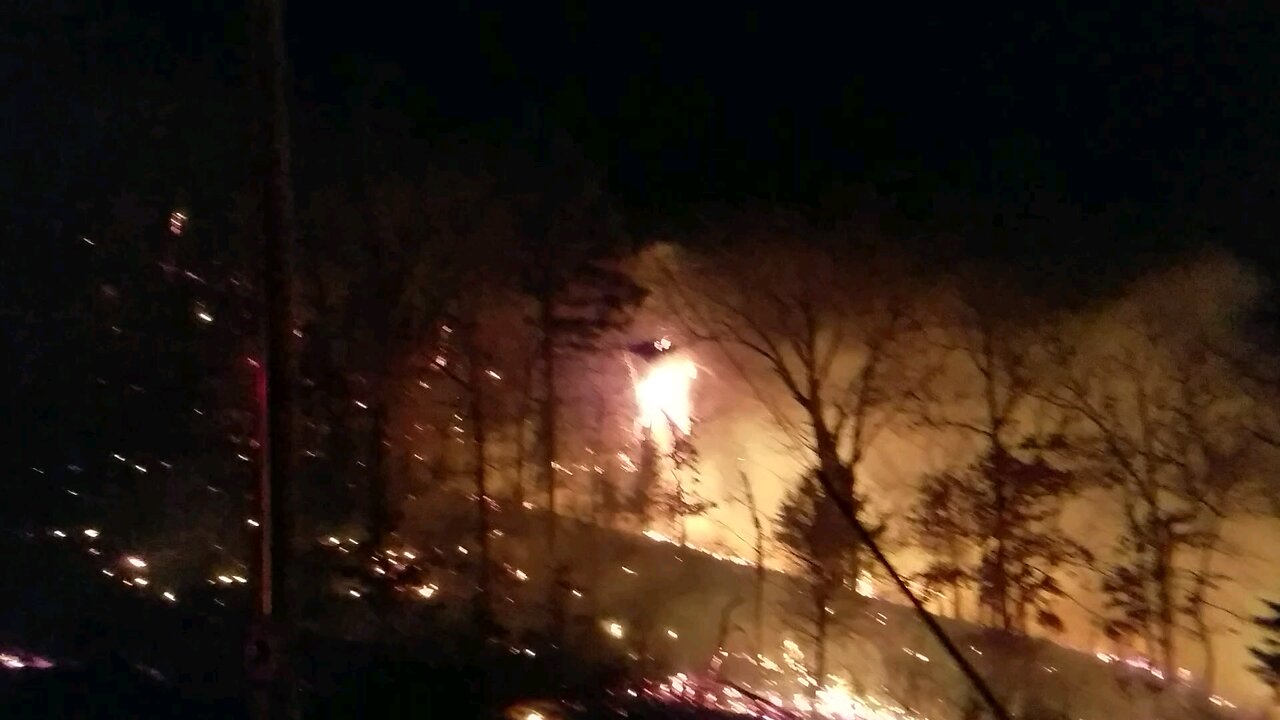 Setting back fire March 2018