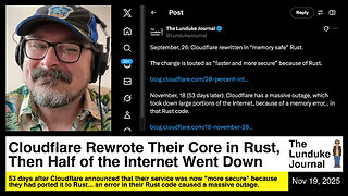 Cloudflare Rewrote Their Core in Rust, Then Half of the Internet Went Down