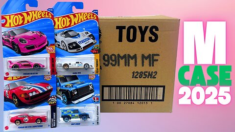 Unboxing Hot Wheels 2025 - M Case! #hotwheels