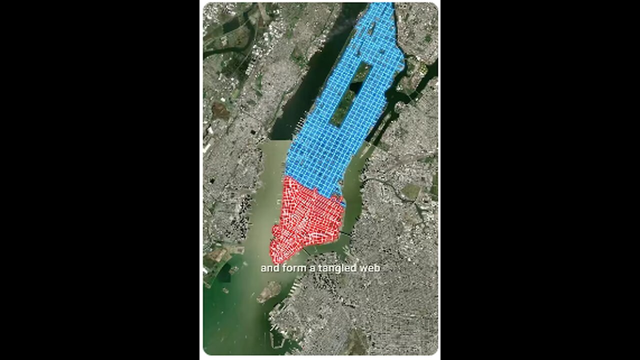 Why Manhattan’s Street Map Splits in Half 🗽 NYC’s Grid vs. Chaos 😱