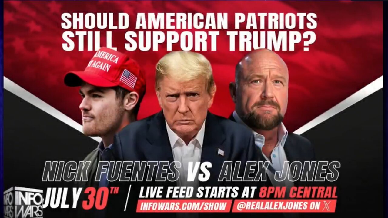 Full Alex Jones Vs Nick Fuentes Debate