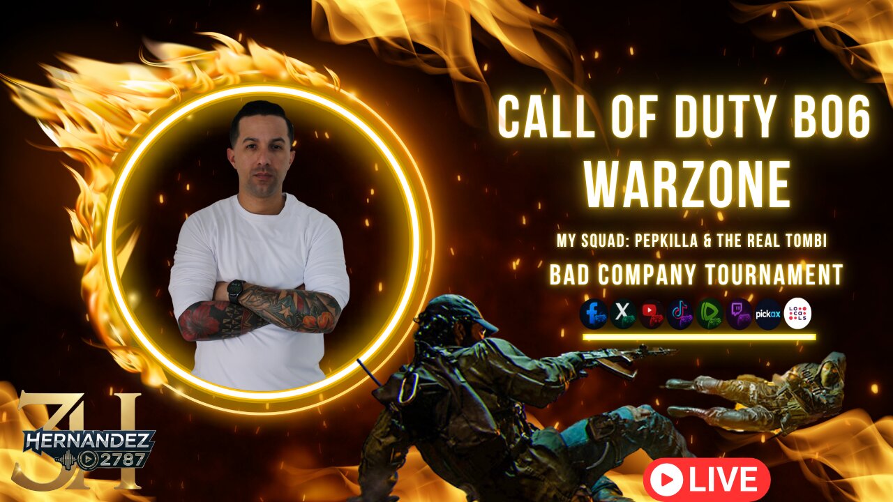 Call of Duty BO6 (Warzone) -Bad Company Tournament - With @SgtWilky & @Pepkilla & Therealtombi