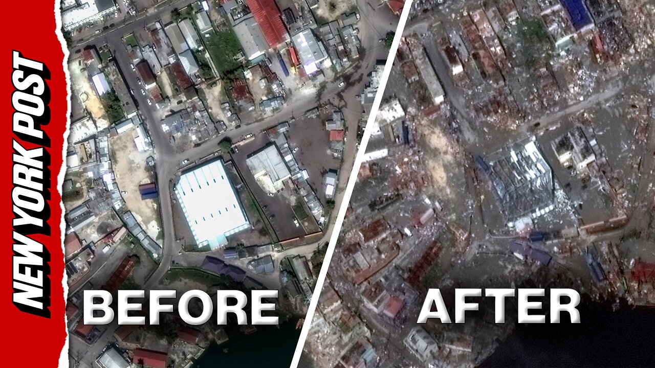 Satellite images show Jamaica before and after Hurricane Melissa