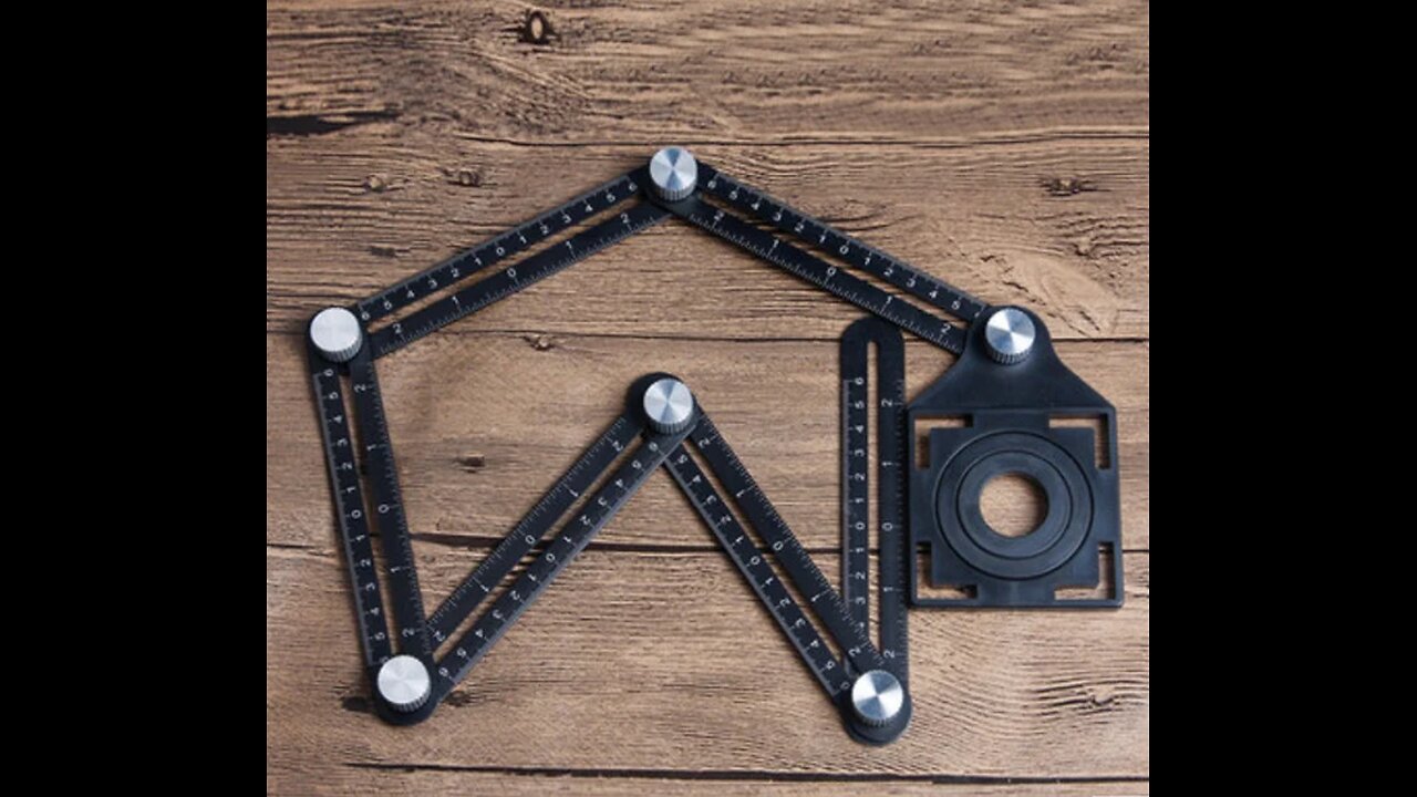 Multi-Angle Measuring Ruler with 6 Foldable Sides, For Handymen, Builders, Craftsmen, Carpenters