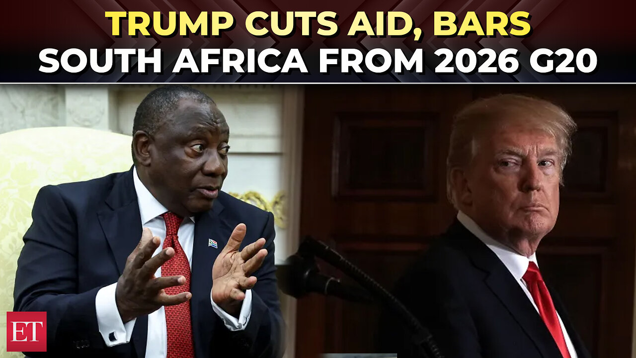 Trump halts ‘all payments & subsidies’ to South Africa, says 'no invite for 2026 G20 in Miami'