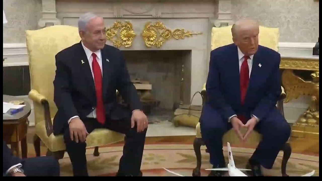 Trump with Netanyahu Visitation In The White House Discuss Gaza