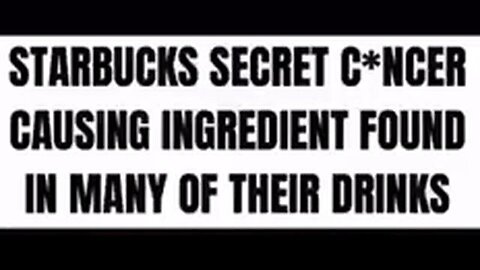 "Unveiling the Hidden Cancer-Linked Ingredient in Starbucks Drinks: An Insider Revelation"