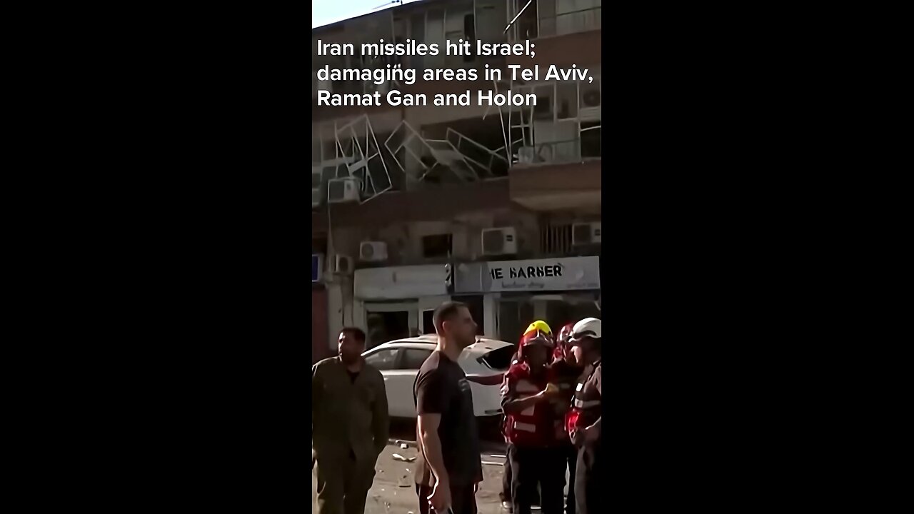 Iran missiles hit israel , damaging area in tel aviv #news