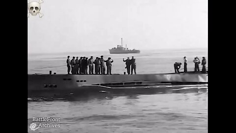 Rare footage of the surrender of the German submarine U-858 off the American east coast. 14 Mai 1945