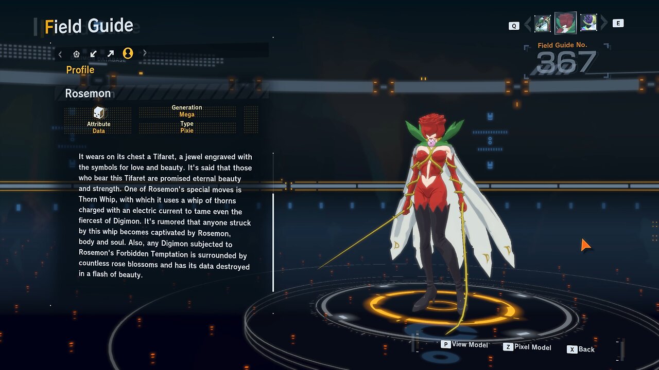 rosemon all digivolution/de-digivolution/profile Digimon Story Time Stranger