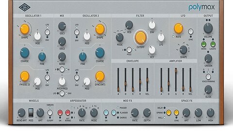 PolyMAX Synth by Universal Audio UAD POP Presets Demo