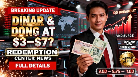 Dinar & Dong at $3–$7 Redemption Center Releases Big News! 🔊 January Insider Report 💥 Iraqi Dinar