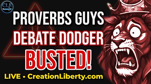 Debate Dodger Busted! Achilleas, Host of Proverbs Guys Ministries