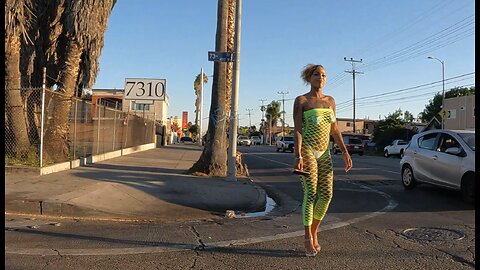 Walking in the afternoon in South Los Angeles, California