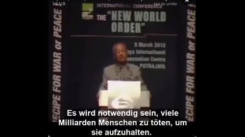 Die Neue Weltordnung - NWO - will ein Massensterben engUTdeu