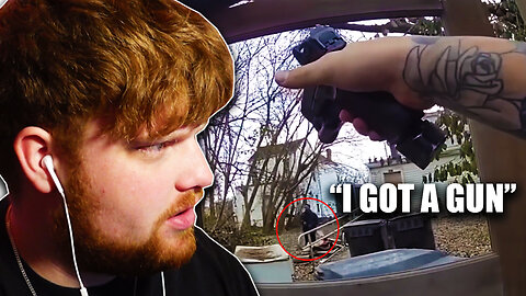 Armed suspect REFUSES to show his hands...