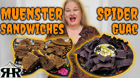 Halloween Party Food 🎃 Muenster Sandwiches & Spider Guac!